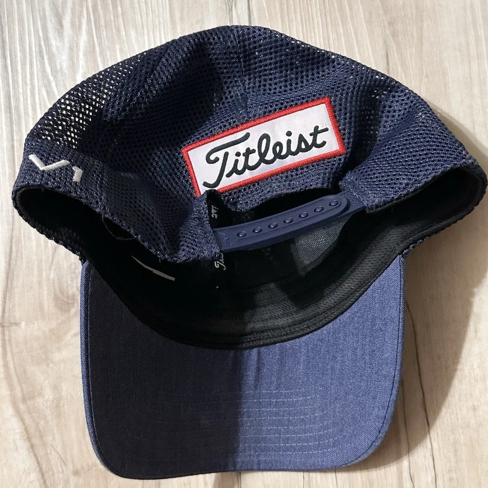 Titleist Golf‎ Tour PRO V1 Footjoy FJ Blue White Snapback Trucker Baseball Hat